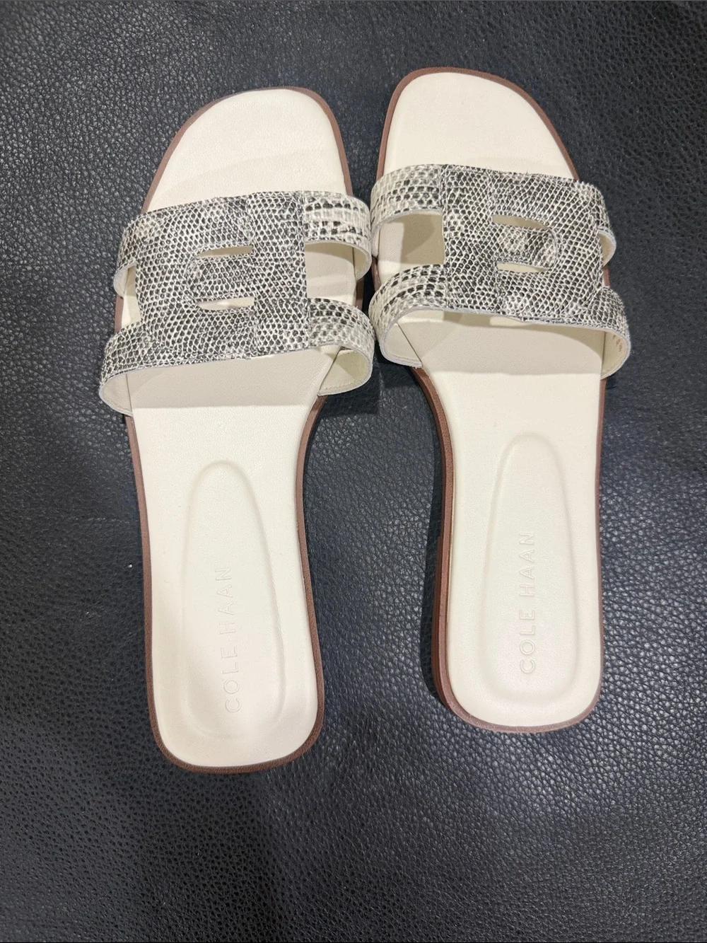 Cole Haan Cream Chrisee Slide Sandals